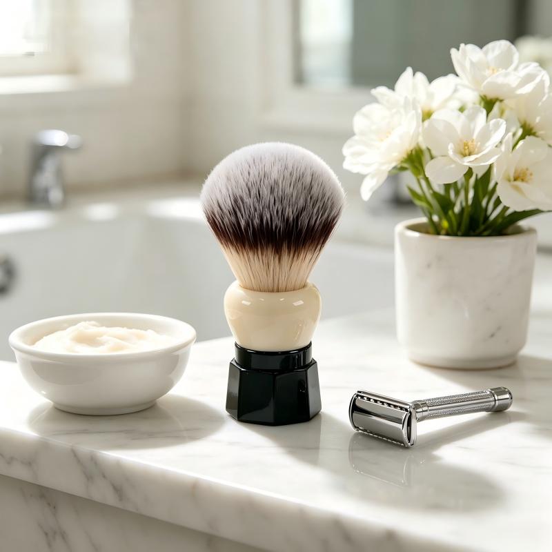 YAQI Shave Brush for Men White - đánh giá và giá Safety Razor Handle