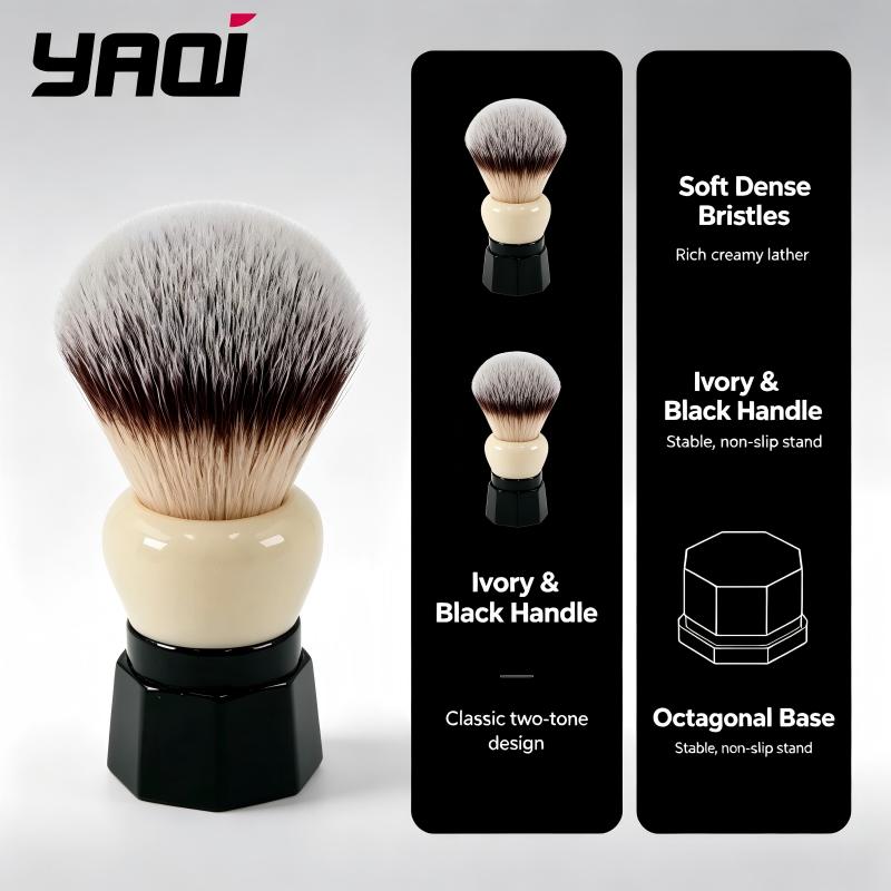 YAQI Shave Brush for Men White - đánh giá và giá Safety Razor Handle
